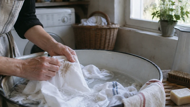 Préserver la pureté du linge : comment enlever les taches de détachant textile efficacement