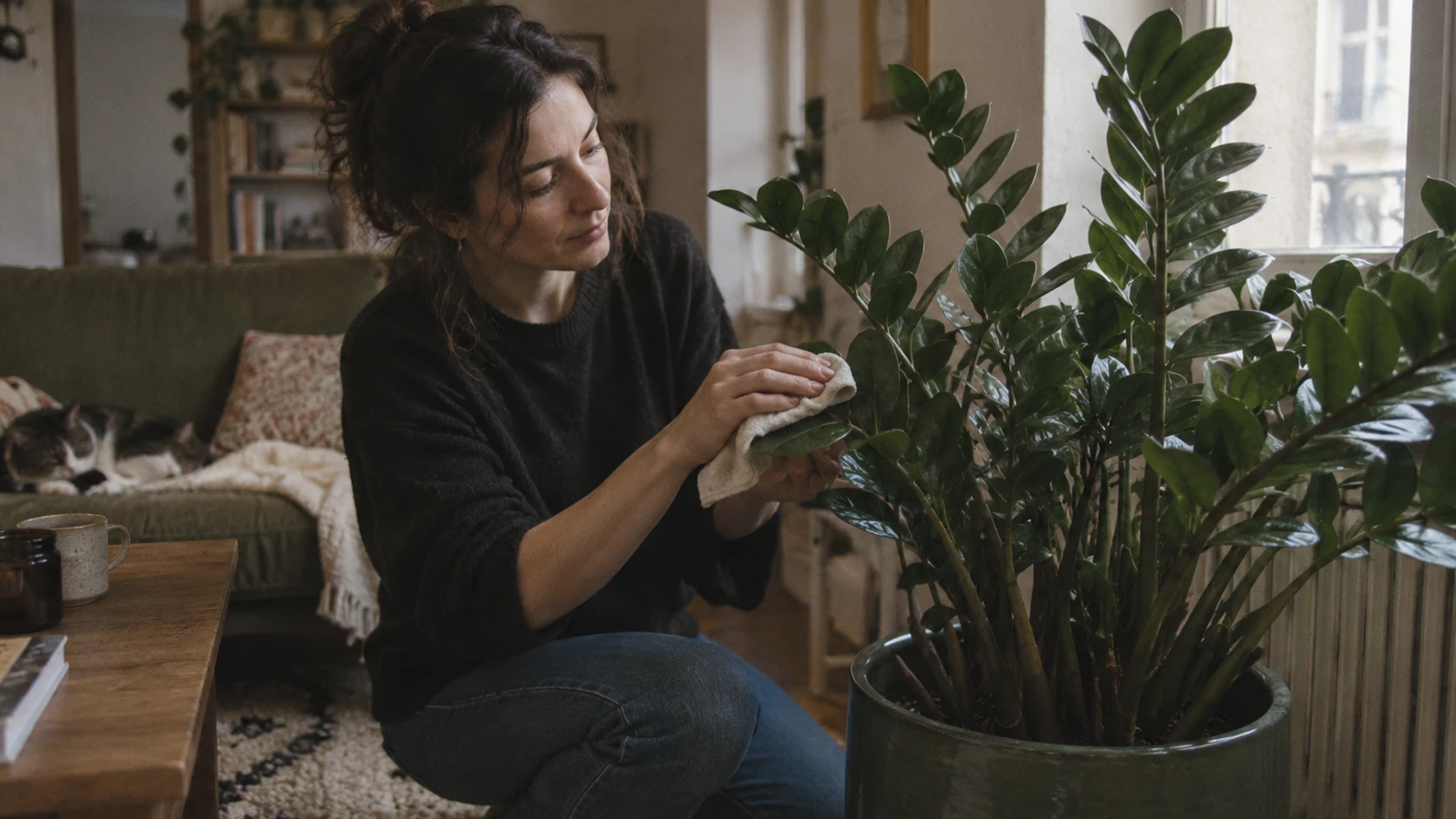 L’entretien du zamioculcas pour un intérieur sculptural