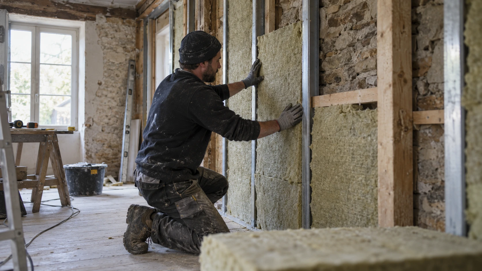 Isolation des murs par l’intérieur : techniques, matériaux et limites
