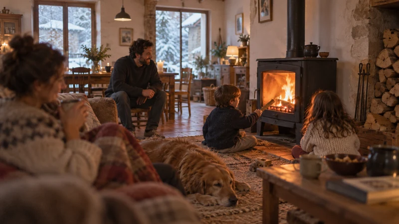 Poêle à bois : comment bien l’intégrer dans une maison chaleureuse