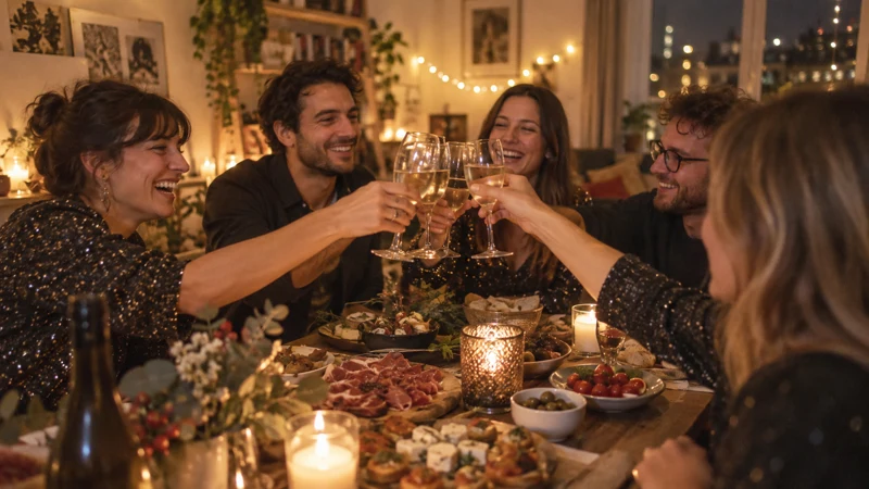 Réussir ses apéritifs de fin d’année tout en créant une ambiance conviviale chez soi