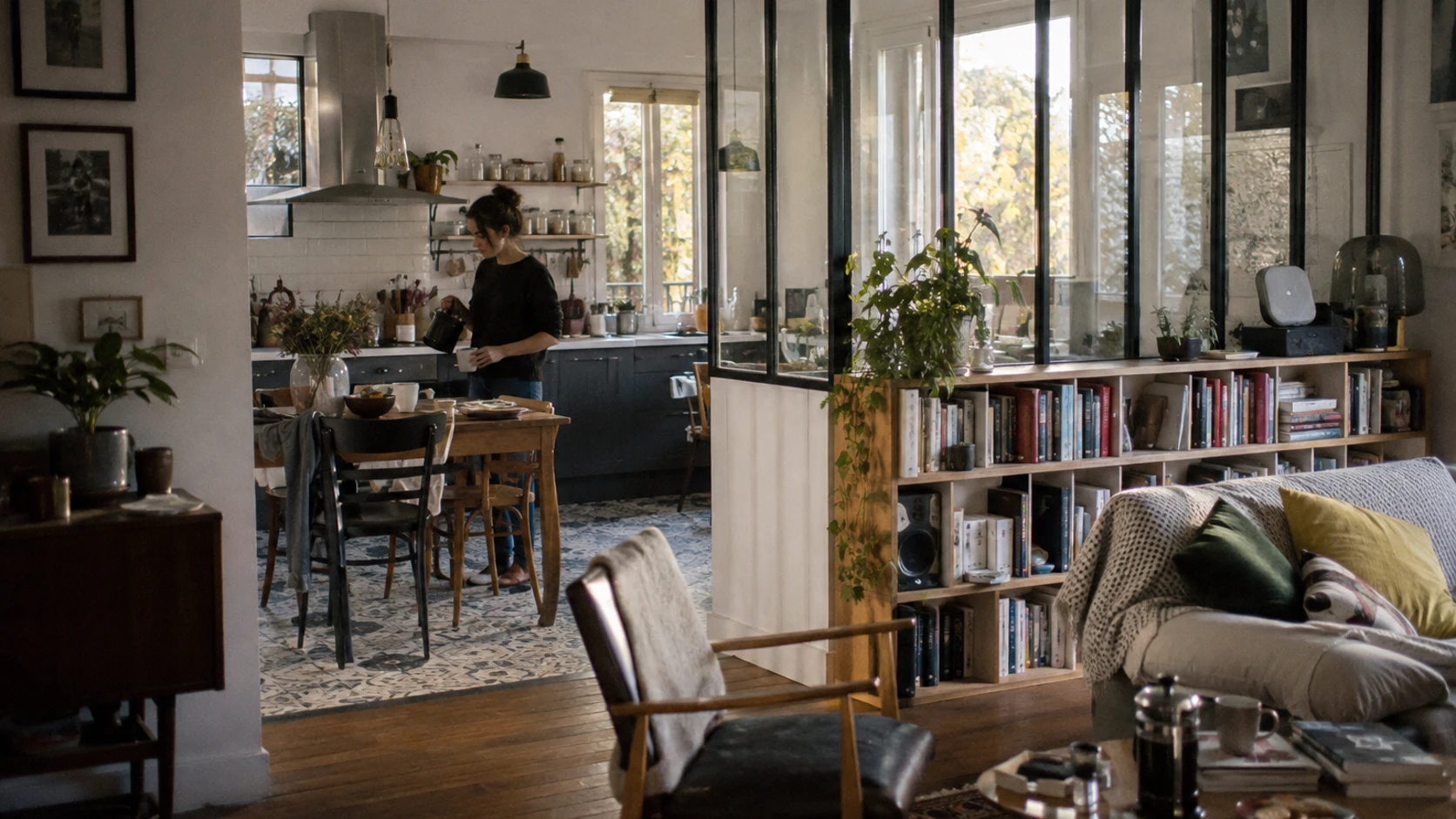 Séparer harmonieusement cuisine et salon : idées et solutions tendance
