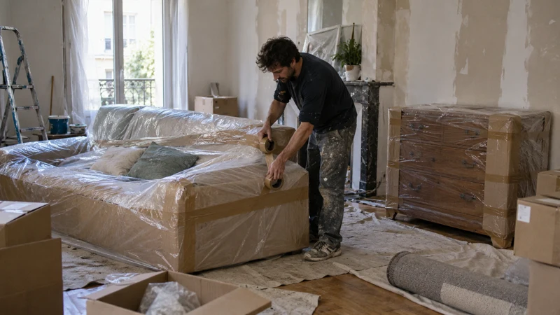 Travaux de rénovation : comment protéger ses meubles pendant les travaux