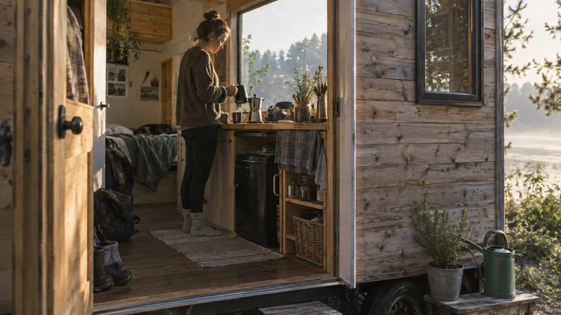 Vivre autrement : les secrets du bonheur dans une tiny house