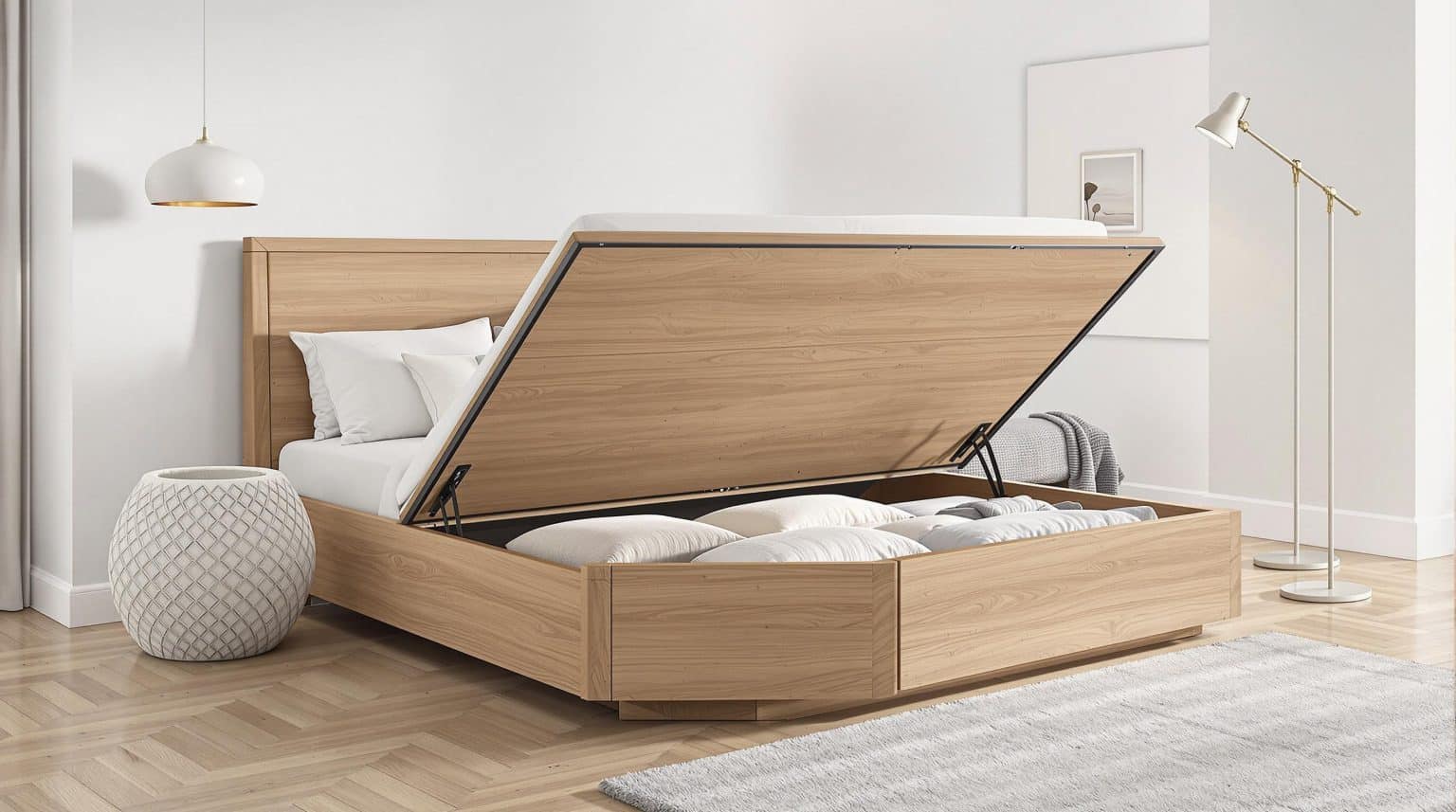 L'élégance pratique des coffres bout de lit : matériau, style et choix judicieux