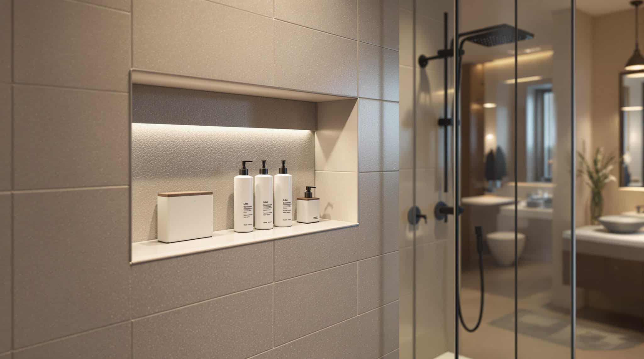 Optimiser L installation D une Niche Dans La Douche Pour Un Espace 